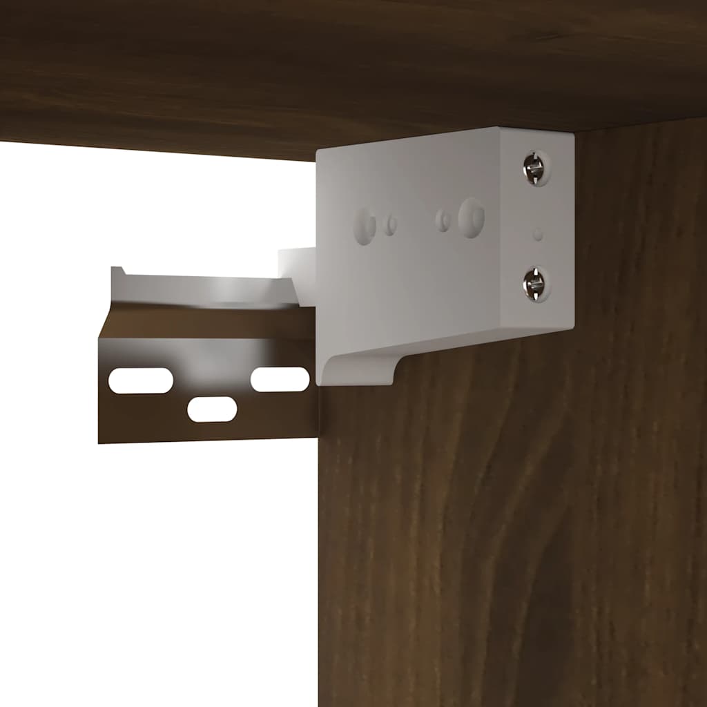 Tv-hangmeubel 60x30x30 cm bewerkt hout bruin eikenkleur is nu te koop bij PeponiXL, paradijselijk wonen!
