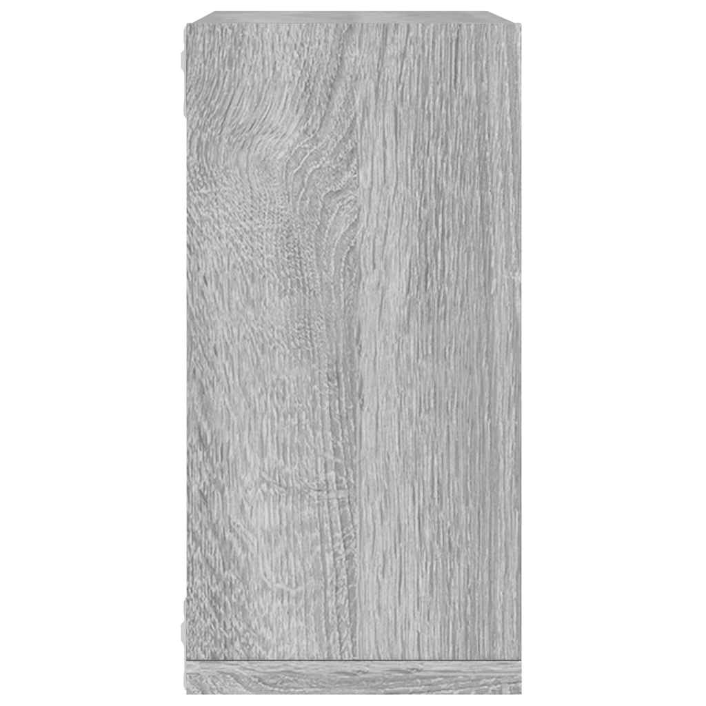 Wandrekken Kubus 2 st 30x15x30 cm grijs sonoma is nu te koop bij PeponiXL, paradijselijk wonen!