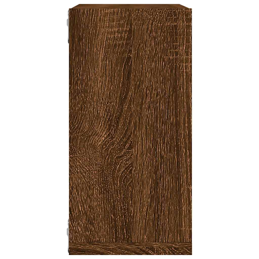 Wandrekken kubus 2 st 30x15x30 cm gerookt bruin eiken is nu te koop bij PeponiXL, paradijselijk wonen!