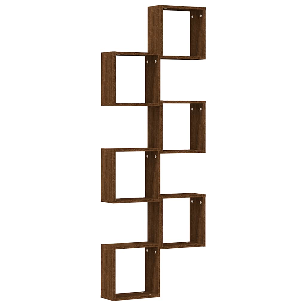 Wandschappen kubus 6 st 30x15x30 cm sonoma bruin eikenkleurig is nu te koop bij PeponiXL, paradijselijk wonen!