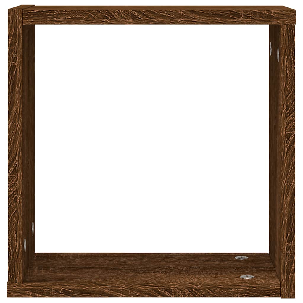 Wandschappen kubus 6 st 30x15x30 cm sonoma bruin eikenkleurig is nu te koop bij PeponiXL, paradijselijk wonen!