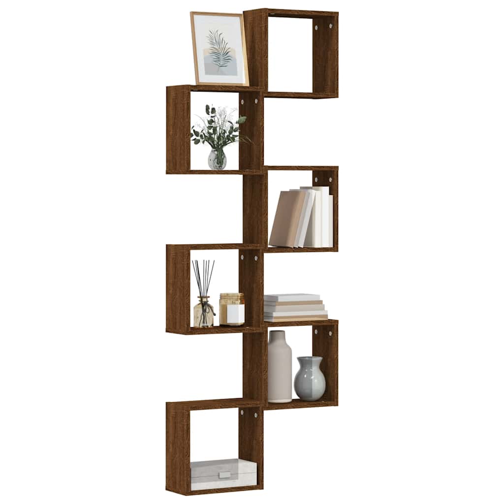 Wandschappen kubus 6 st 30x15x30 cm sonoma bruin eikenkleurig is nu te koop bij PeponiXL, paradijselijk wonen!