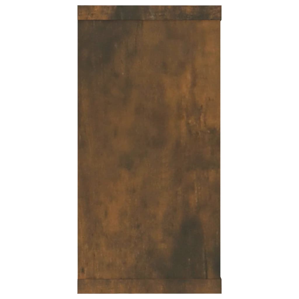 Wandschappen kubus 2 st 100x15x30 cm bewerkt hout gerookt eiken is nu te koop bij PeponiXL, paradijselijk wonen!