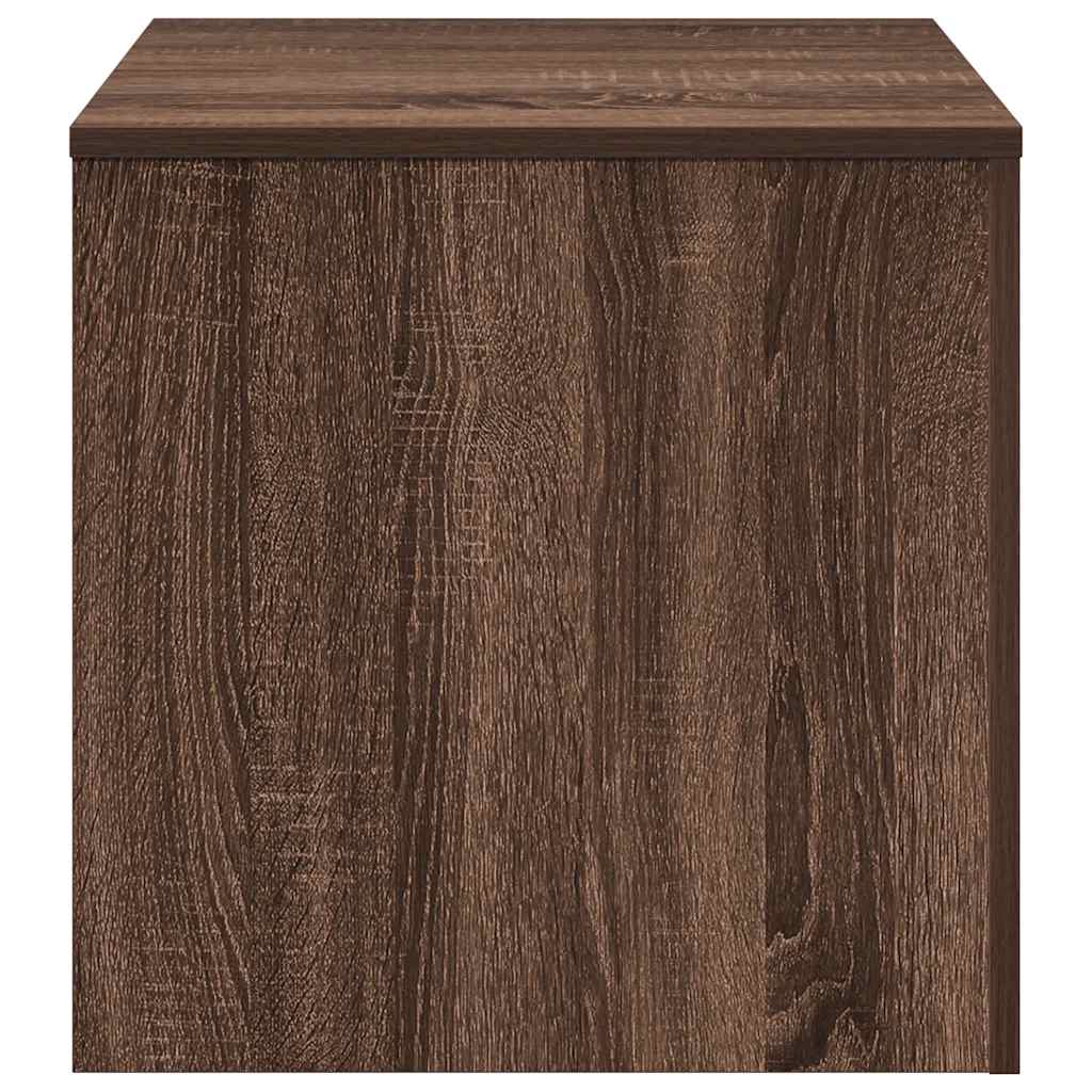 Bijzettafels 3 st bewerkt hout bruin eikenkleur is nu te koop bij PeponiXL, paradijselijk wonen!