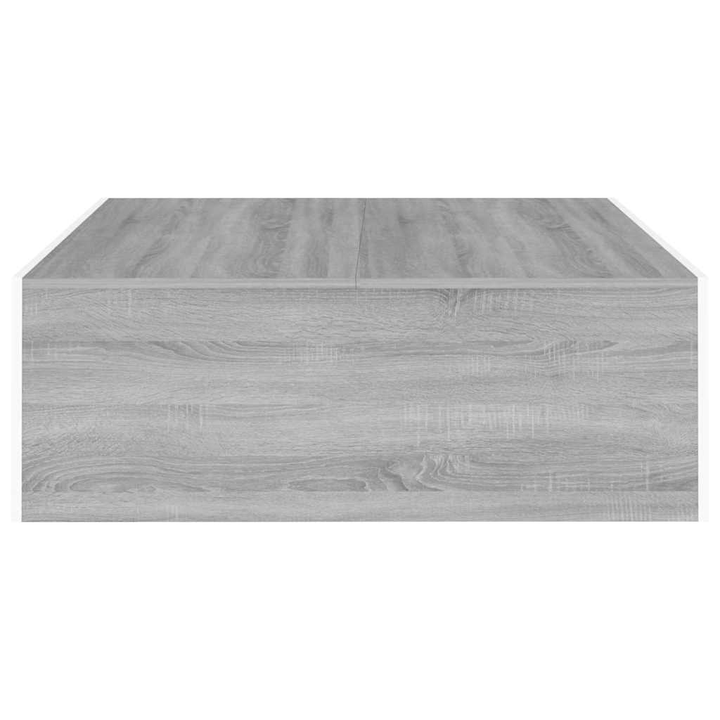 Salontafel 100x100x35 cm bewerkt hout grijs sonoma eikenkleurig is nu te koop bij PeponiXL, paradijselijk wonen!