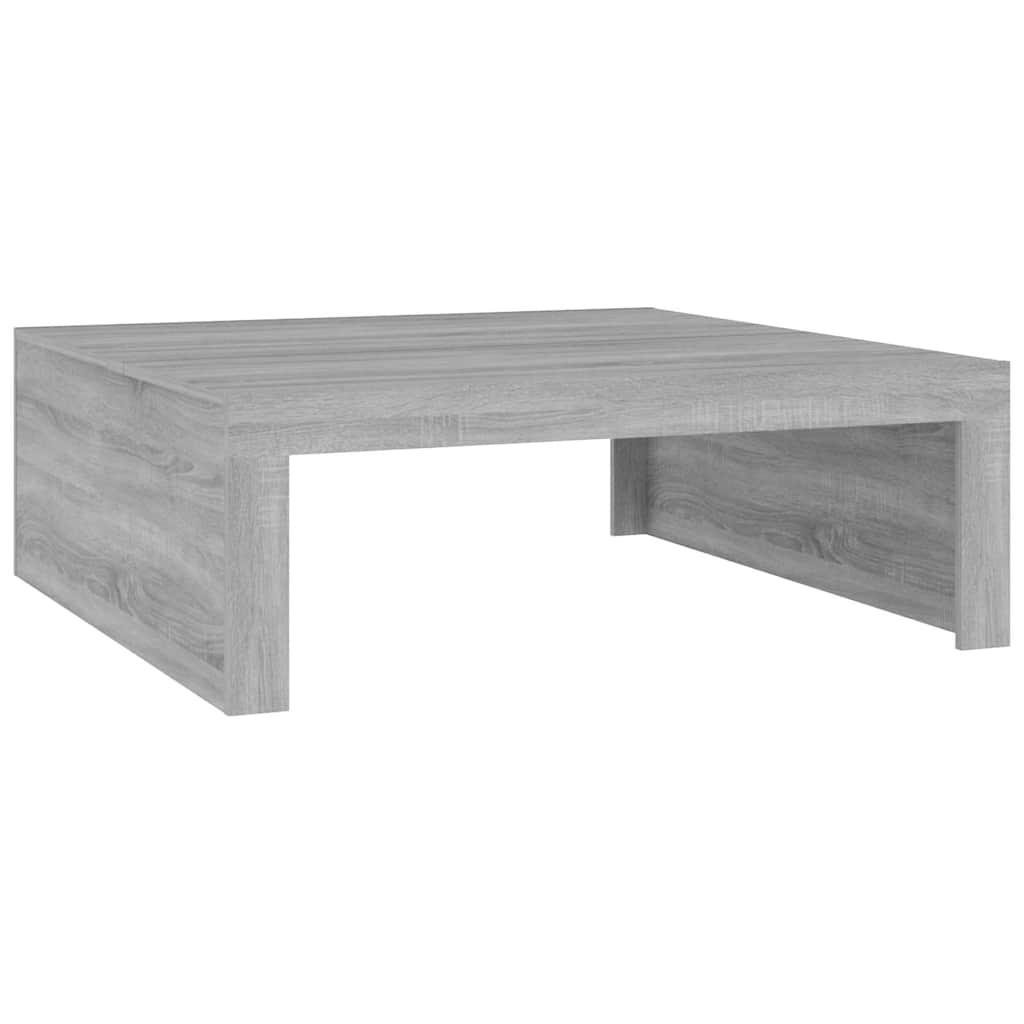 Salontafel 100x100x35 cm bewerkt hout grijs sonoma eikenkleurig is nu te koop bij PeponiXL, paradijselijk wonen!