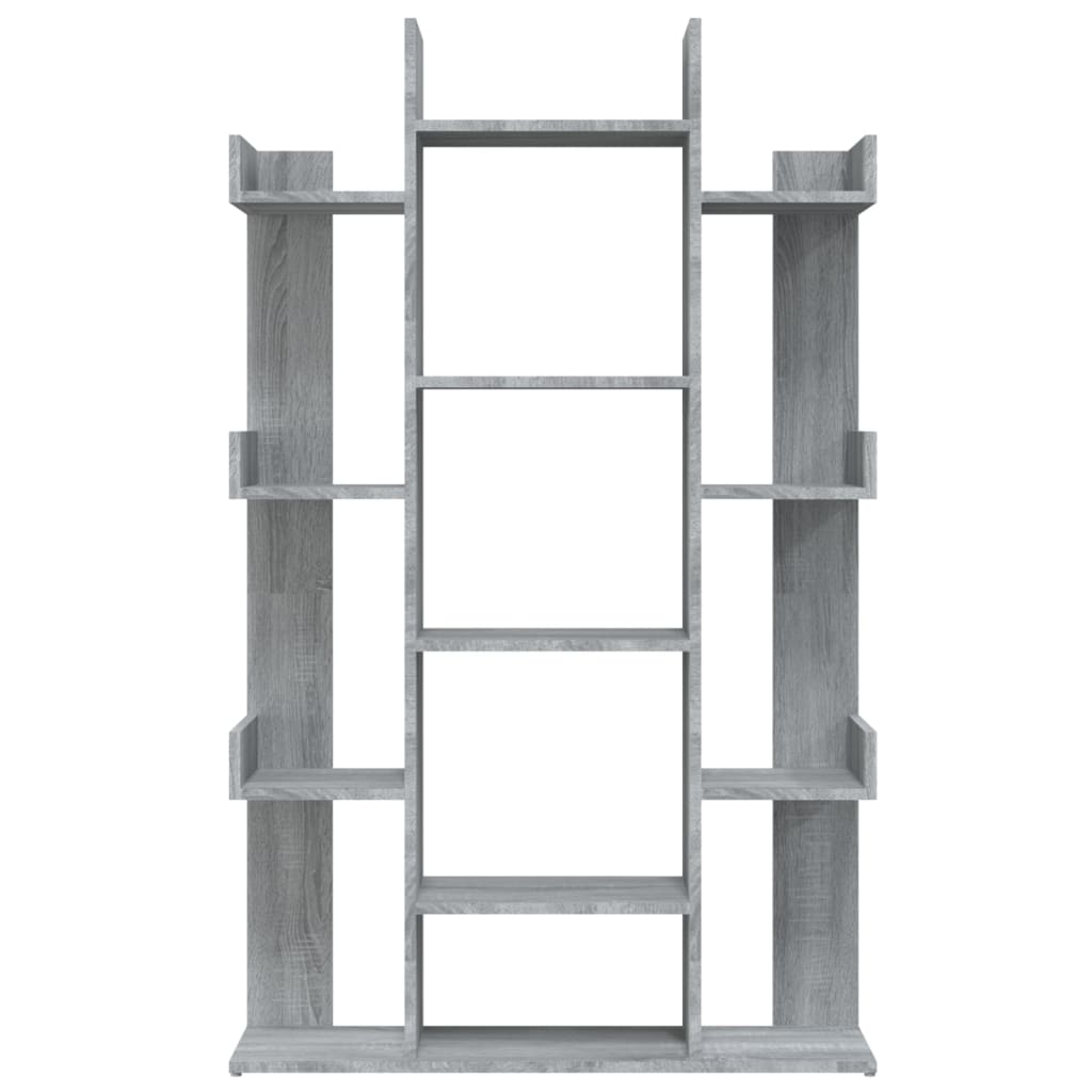 Boekenkast 86x25,5x140 cm bewerkt hout grijs sonoma eiken is nu te koop bij PeponiXL, paradijselijk wonen!
