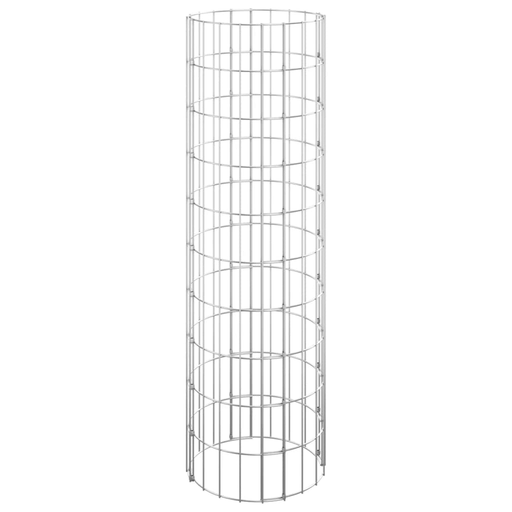 Gabion paal rond Ø30x100 cm gegalvaniseerd staal is nu te koop bij PeponiXL, paradijselijk wonen!
