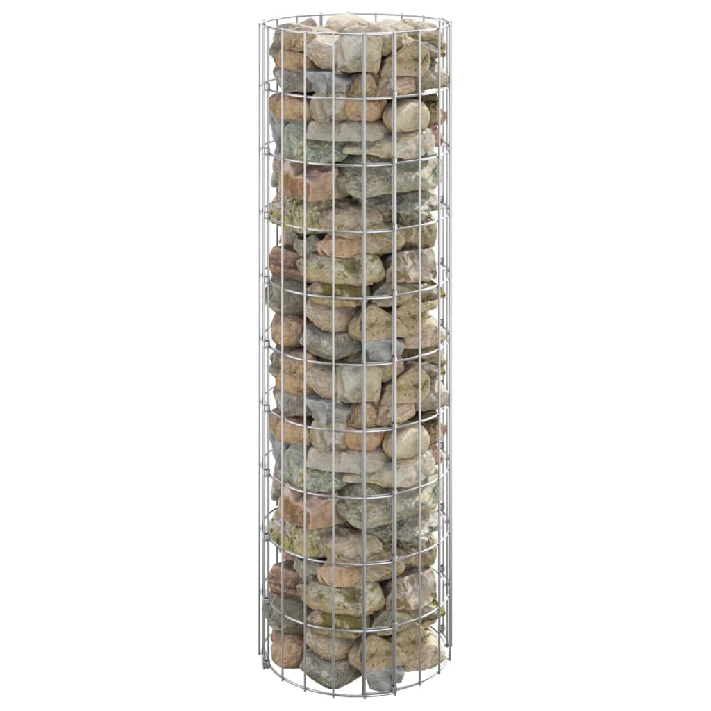Gabion paal rond Ø30x100 cm gegalvaniseerd staal is nu te koop bij PeponiXL, paradijselijk wonen!