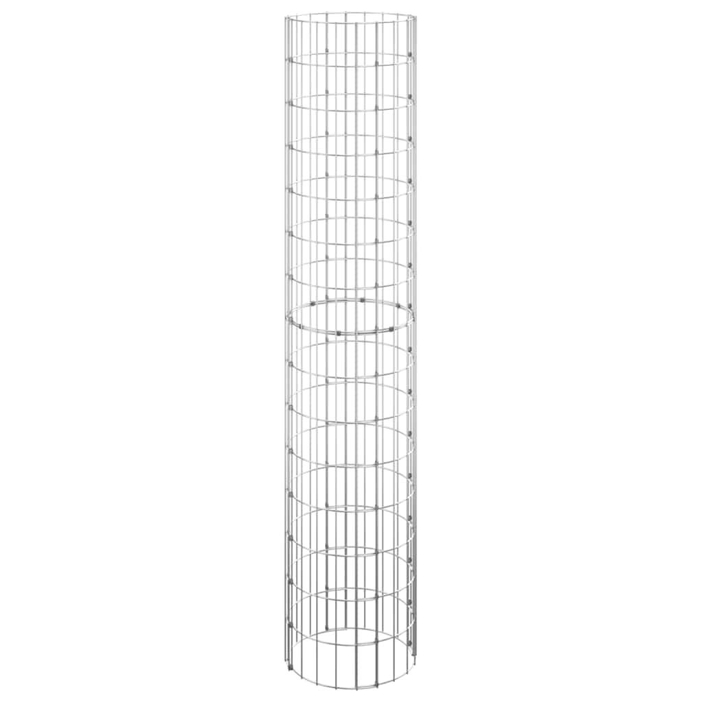 Gabion paal rond Ø30x150 cm gegalvaniseerd staal is nu te koop bij PeponiXL, paradijselijk wonen!