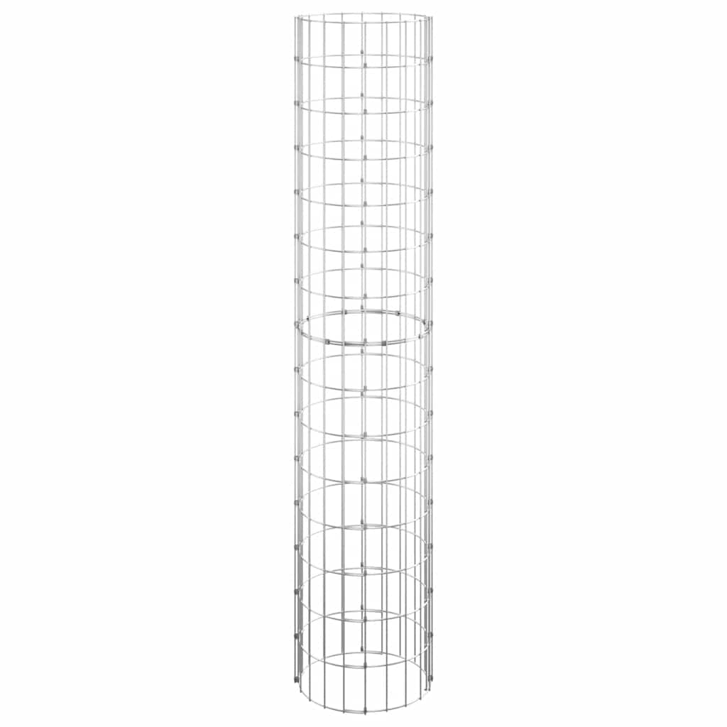 Gabion paal rond Ø30x150 cm gegalvaniseerd staal is nu te koop bij PeponiXL, paradijselijk wonen!
