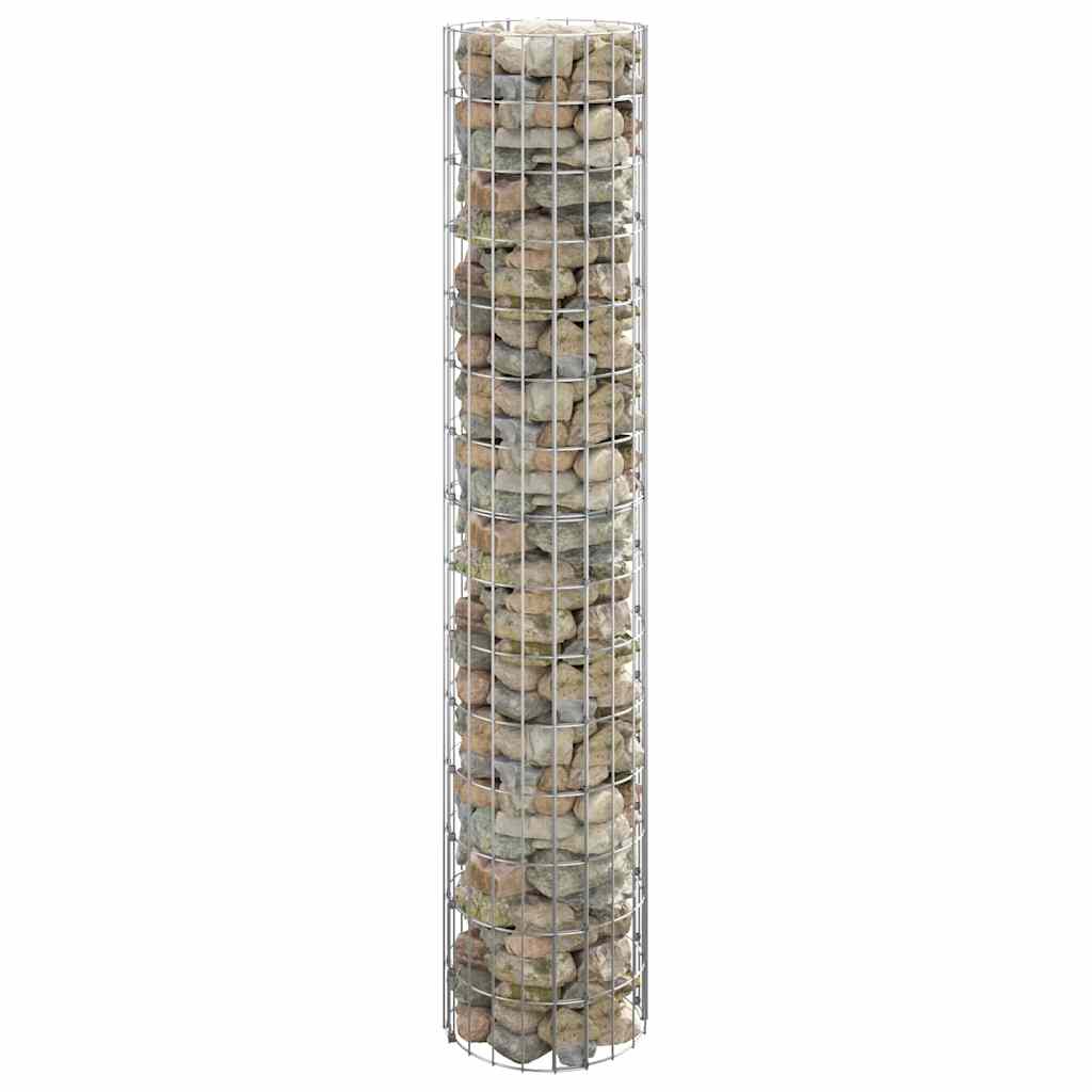 Gabion paal rond Ø30x150 cm gegalvaniseerd staal is nu te koop bij PeponiXL, paradijselijk wonen!