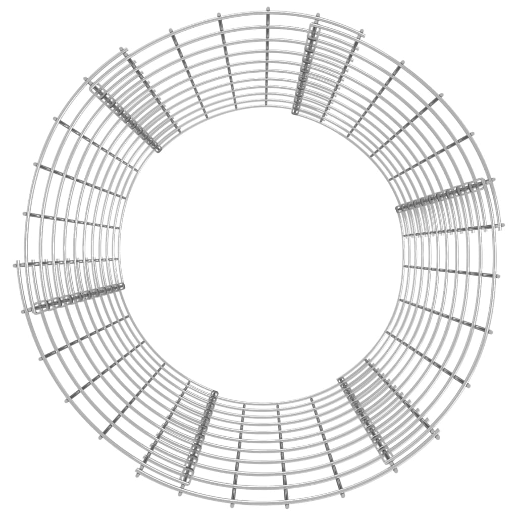 Gabion paal rond Ø50x100 cm gegalvaniseerd staal is nu te koop bij PeponiXL, paradijselijk wonen!