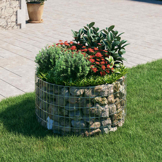 Gabion paal rond Ø100x50 cm gegalvaniseerd staal is nu te koop bij PeponiXL, paradijselijk wonen!