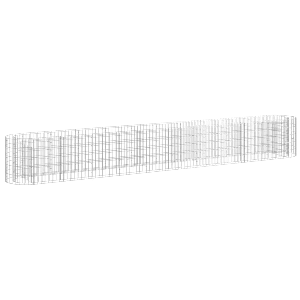 Gabion plantenbak verhoogd 400x50x50 cm gegalvaniseerd ijzer is nu te koop bij PeponiXL, paradijselijk wonen!