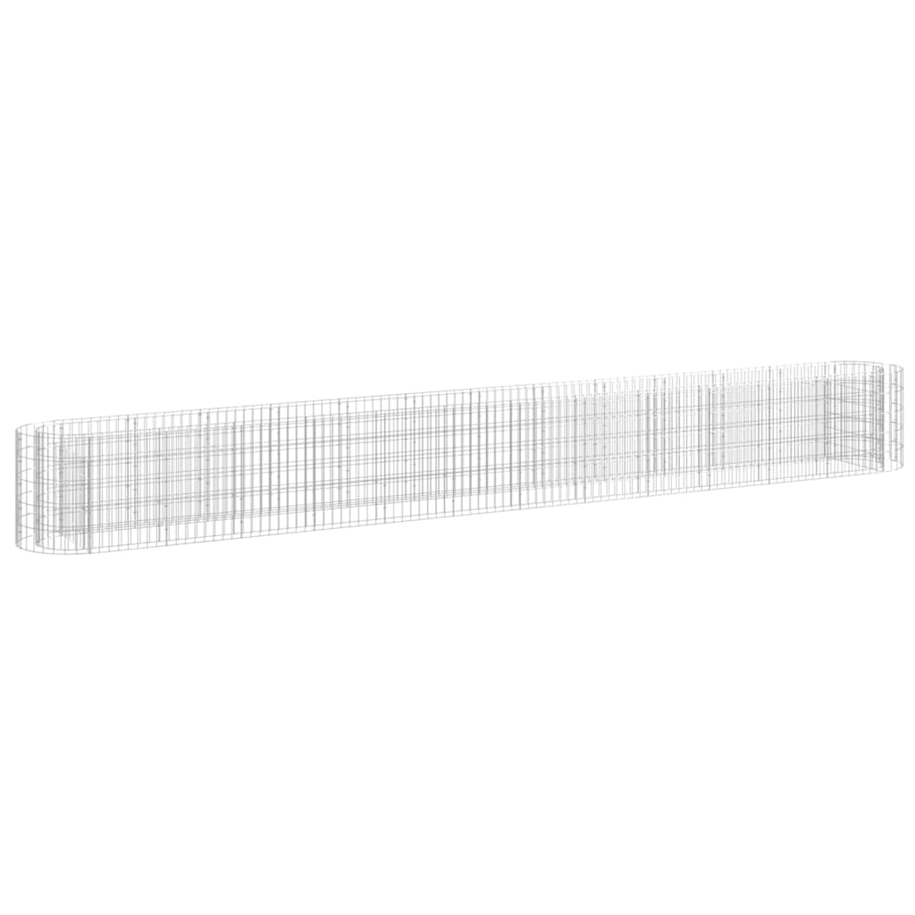 Gabion plantenbak verhoogd 470x50x50 cm gegalvaniseerd ijzer is nu te koop bij PeponiXL, paradijselijk wonen!