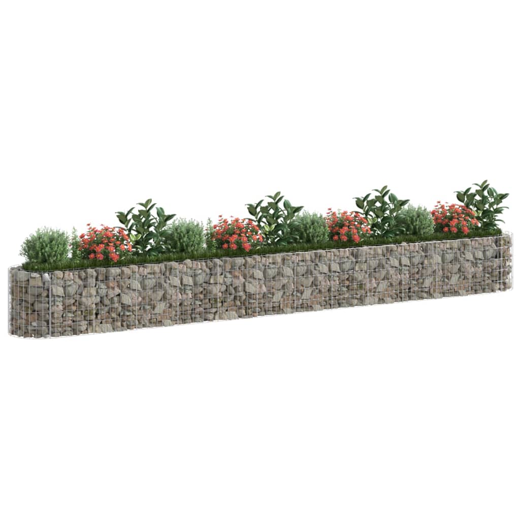Gabion plantenbak verhoogd 470x50x50 cm gegalvaniseerd ijzer is nu te koop bij PeponiXL, paradijselijk wonen!