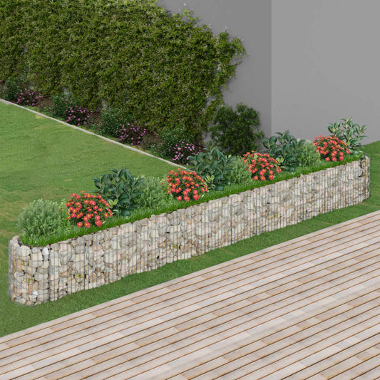 Gabion plantenbak verhoogd 470x50x50 cm gegalvaniseerd ijzer is nu te koop bij PeponiXL, paradijselijk wonen!