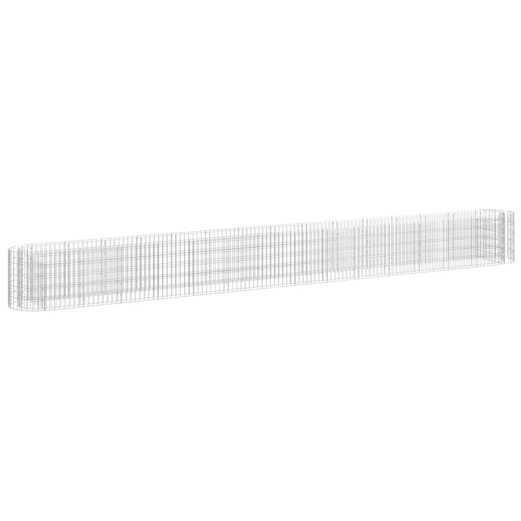 Gabion plantenbak verhoogd 540x50x50 cm gegalvaniseerd ijzer is nu te koop bij PeponiXL, paradijselijk wonen!