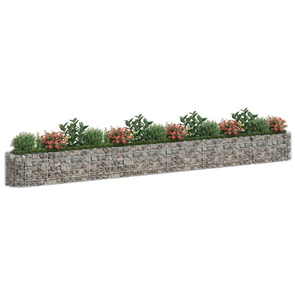 Gabion plantenbak verhoogd 540x50x50 cm gegalvaniseerd ijzer is nu te koop bij PeponiXL, paradijselijk wonen!