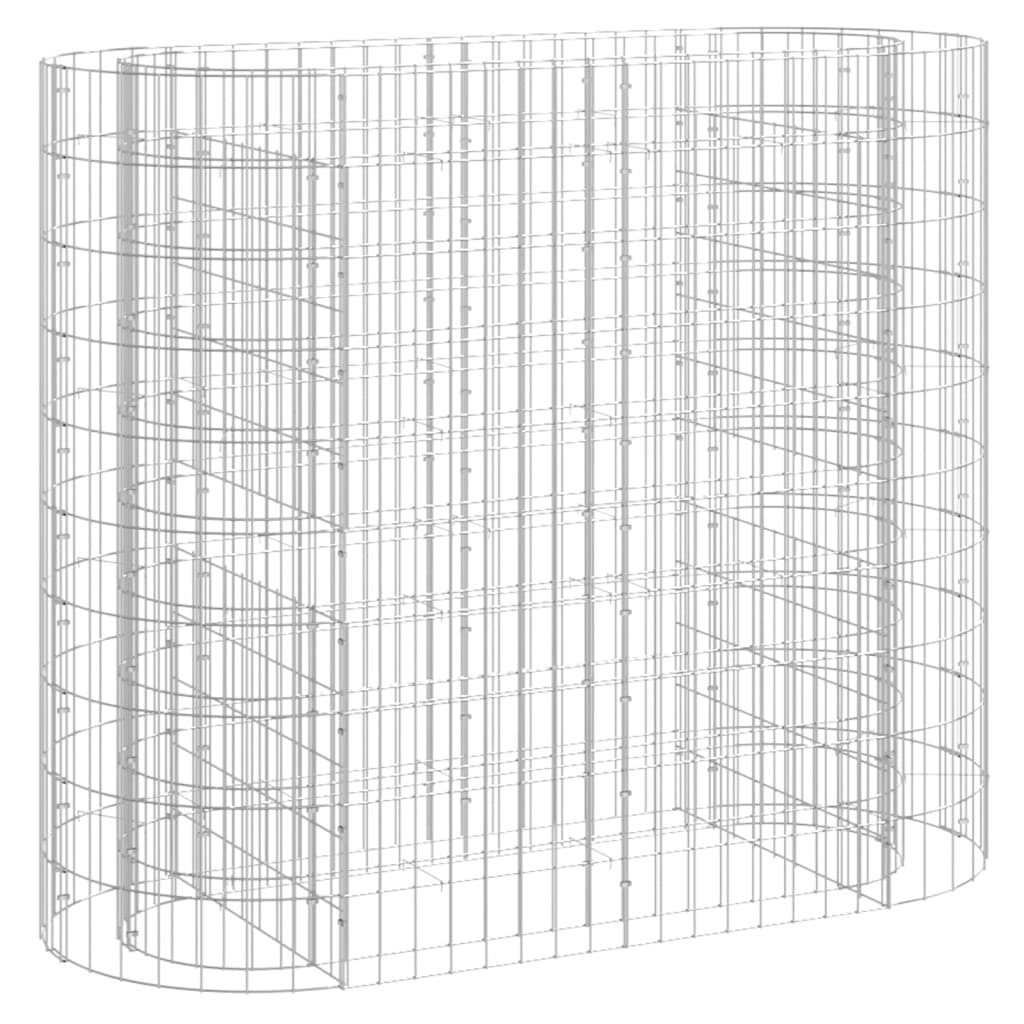 Gabion plantenbak verhoogd 120x50x100 cm gegalvaniseerd ijzer is nu te koop bij PeponiXL, paradijselijk wonen!