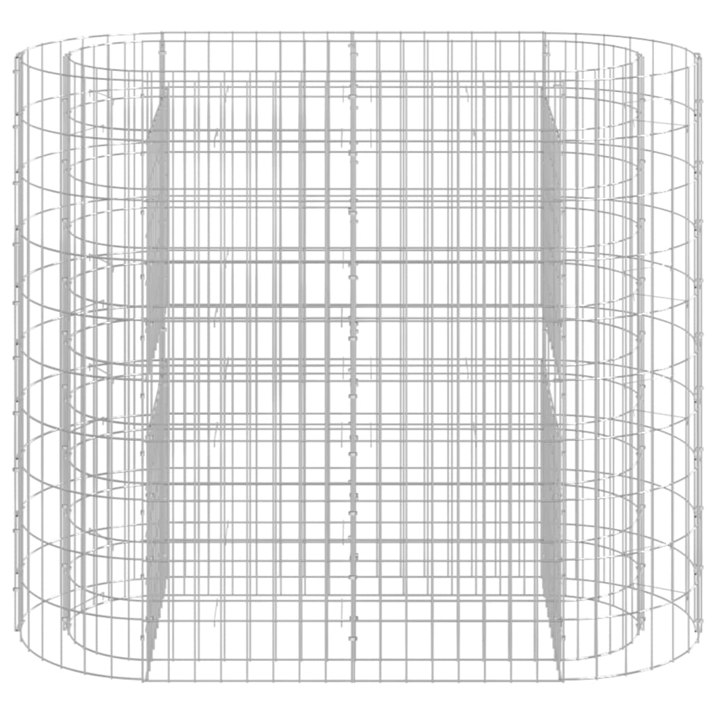 Gabion plantenbak verhoogd 120x50x100 cm gegalvaniseerd ijzer is nu te koop bij PeponiXL, paradijselijk wonen!
