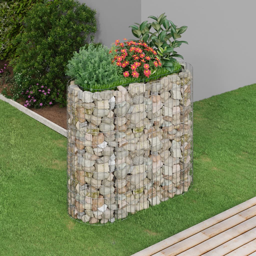 Gabion plantenbak verhoogd 120x50x100 cm gegalvaniseerd ijzer is nu te koop bij PeponiXL, paradijselijk wonen!