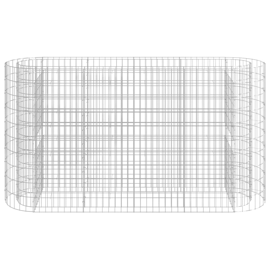Gabion plantenbak verhoogd 190x50x100 cm gegalvaniseerd ijzer is nu te koop bij PeponiXL, paradijselijk wonen!