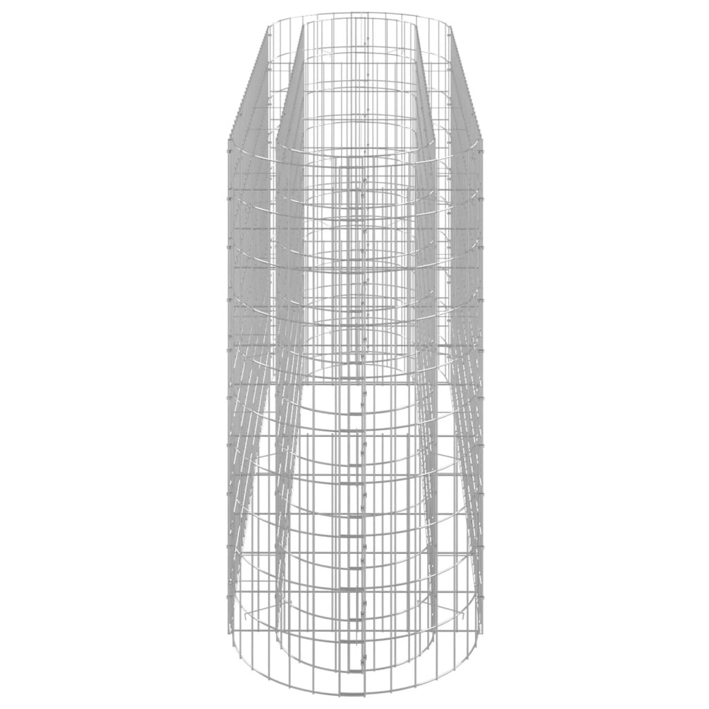 Gabion plantenbak verhoogd 190x50x100 cm gegalvaniseerd ijzer is nu te koop bij PeponiXL, paradijselijk wonen!