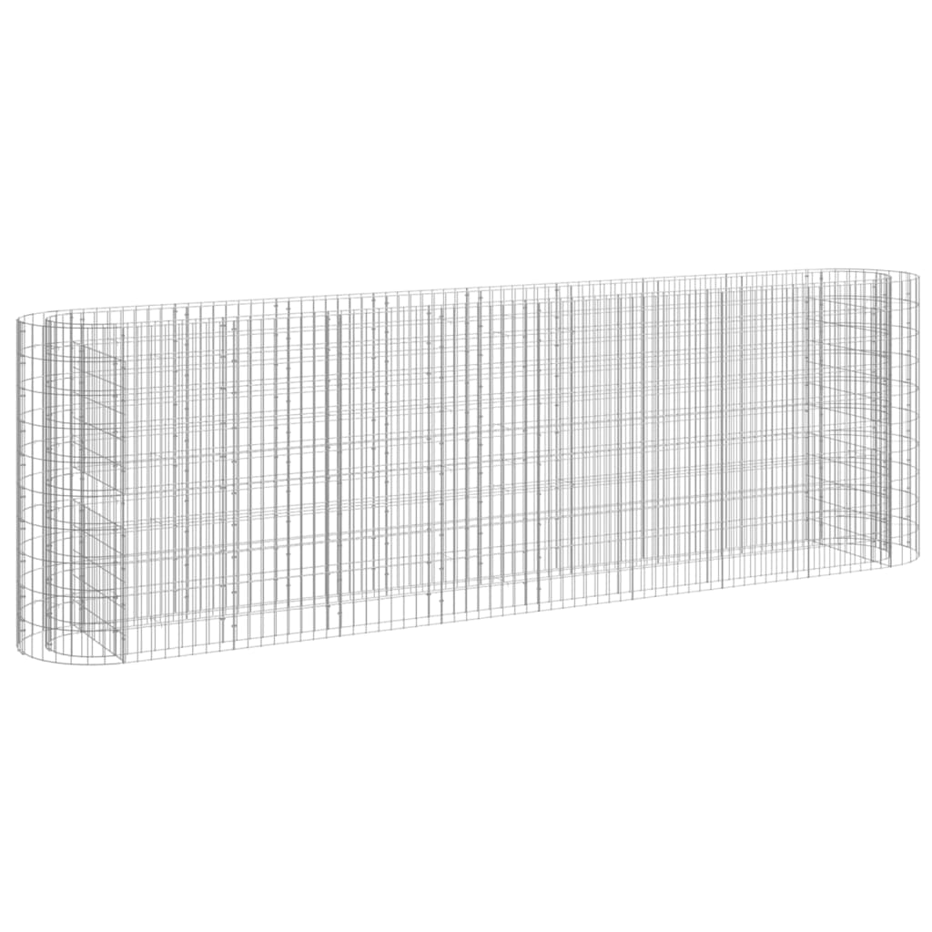 Gabion plantenbak verhoogd 330x50x100 cm gegalvaniseerd ijzer is nu te koop bij PeponiXL, paradijselijk wonen!