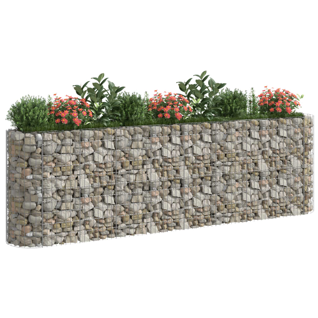 Gabion plantenbak verhoogd 330x50x100 cm gegalvaniseerd ijzer is nu te koop bij PeponiXL, paradijselijk wonen!