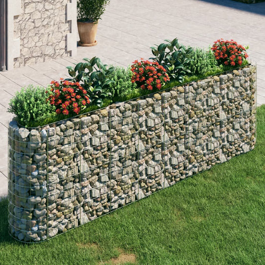 Gabion plantenbak verhoogd 330x50x100 cm gegalvaniseerd ijzer is nu te koop bij PeponiXL, paradijselijk wonen!