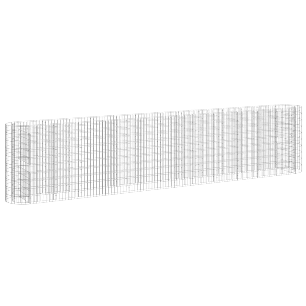 Gabion plantenbak verhoogd 470x50x100 cm gegalvaniseerd ijzer is nu te koop bij PeponiXL, paradijselijk wonen!