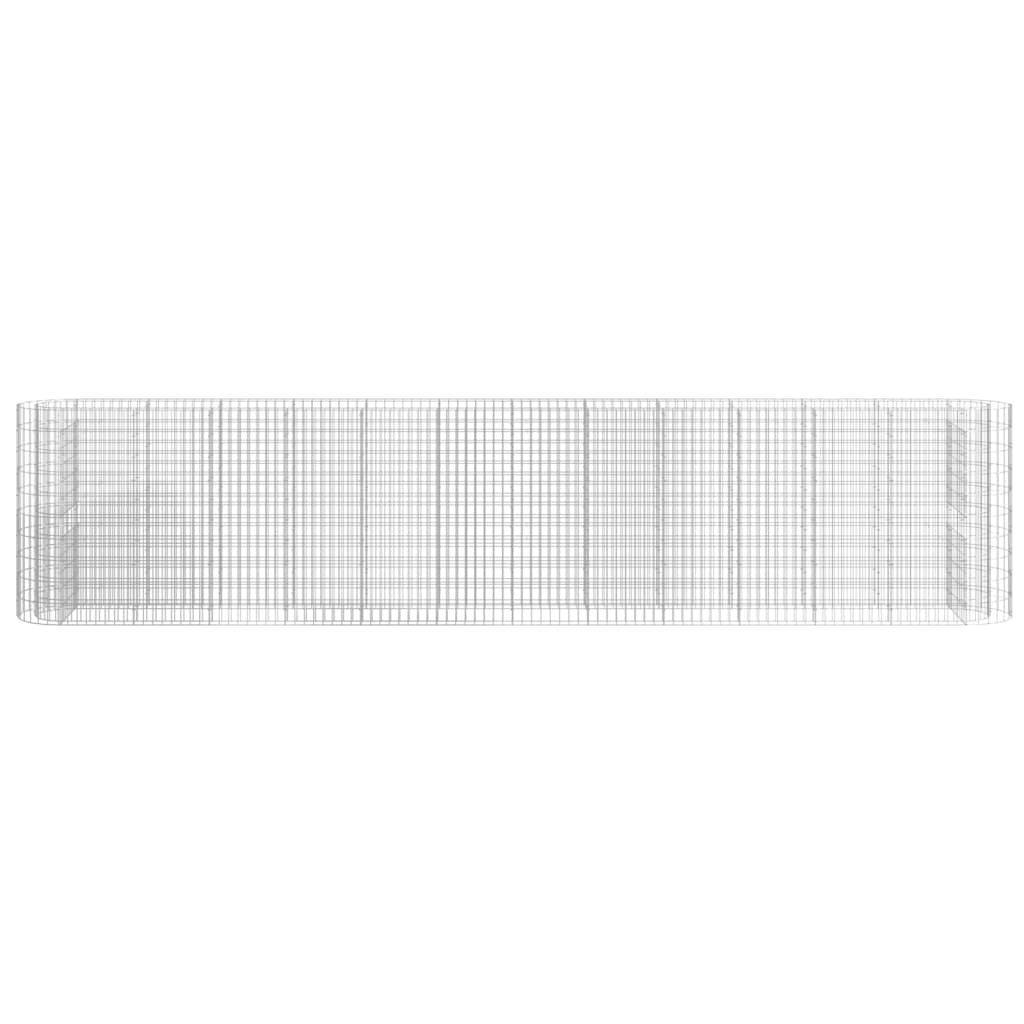 Gabion plantenbak verhoogd 470x50x100 cm gegalvaniseerd ijzer is nu te koop bij PeponiXL, paradijselijk wonen!