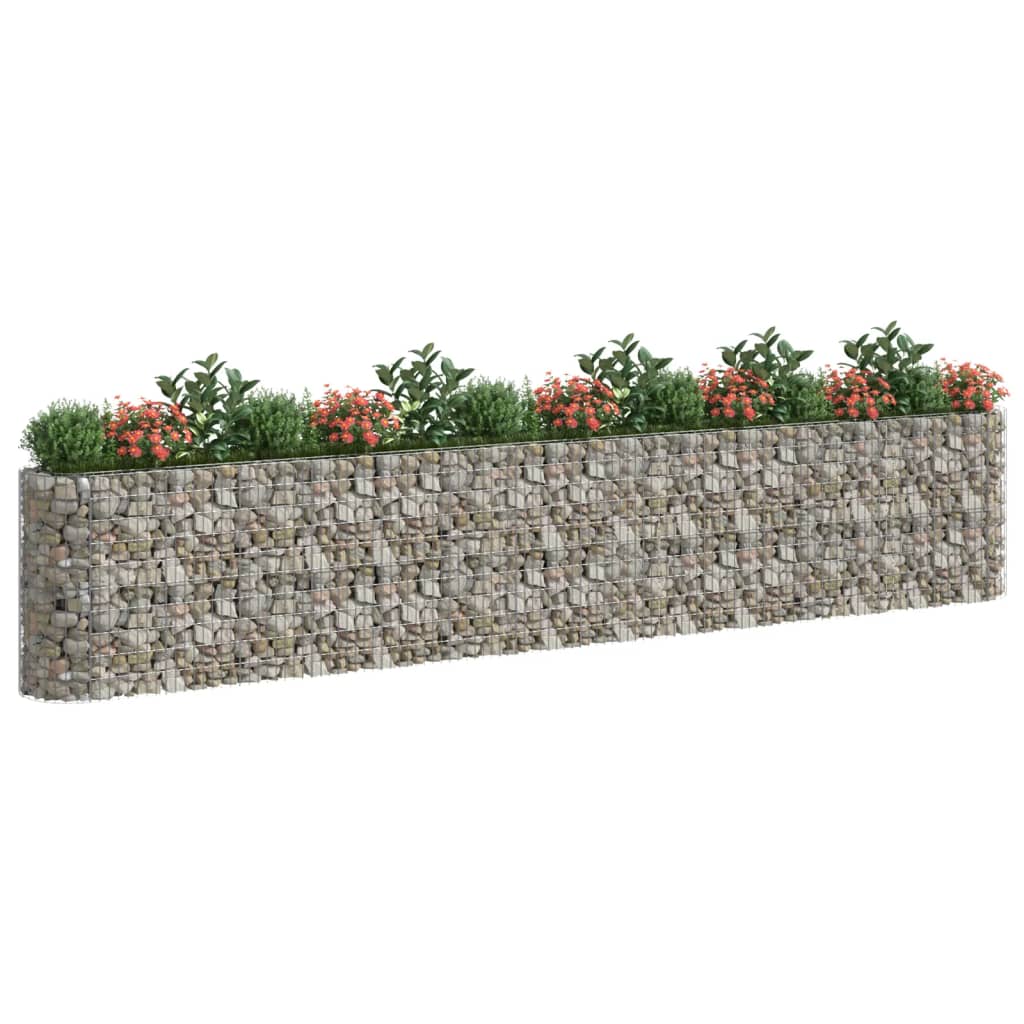 Gabion plantenbak verhoogd 540x50x100 cm gegalvaniseerd ijzer is nu te koop bij PeponiXL, paradijselijk wonen!