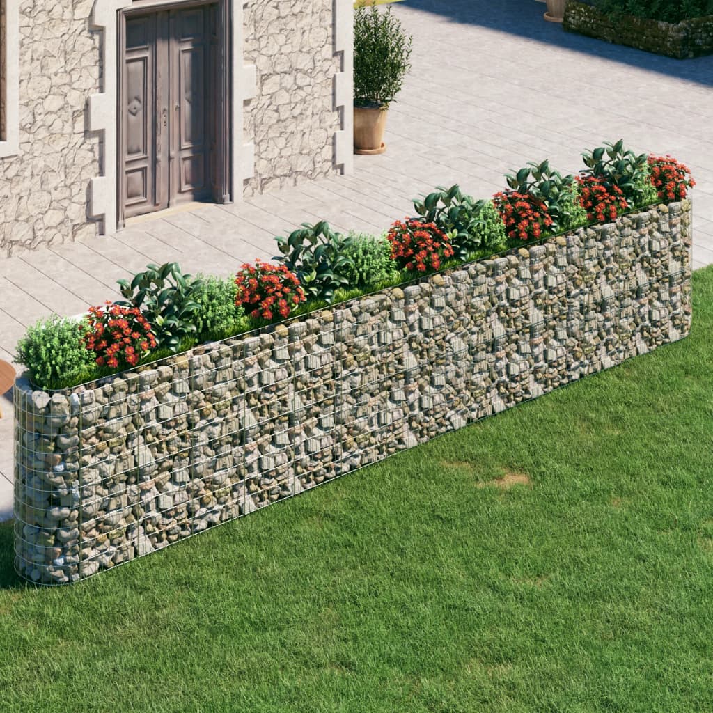Gabion plantenbak verhoogd 540x50x100 cm gegalvaniseerd ijzer is nu te koop bij PeponiXL, paradijselijk wonen!