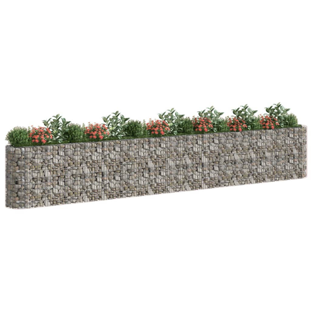 Gabion plantenbak verhoogd 610x50x100 cm gegalvaniseerd ijzer is nu te koop bij PeponiXL, paradijselijk wonen!