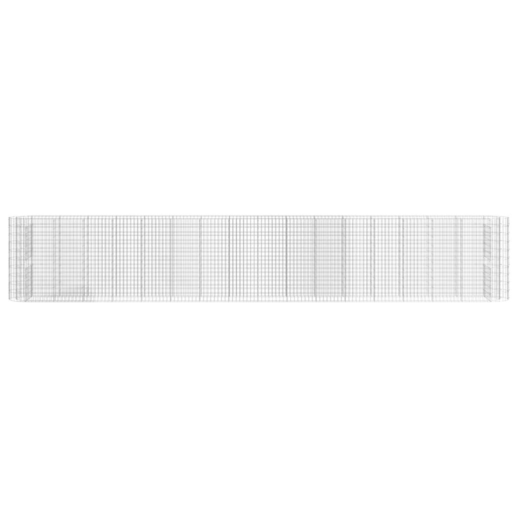 Gabion plantenbak verhoogd 610x50x100 cm gegalvaniseerd ijzer is nu te koop bij PeponiXL, paradijselijk wonen!