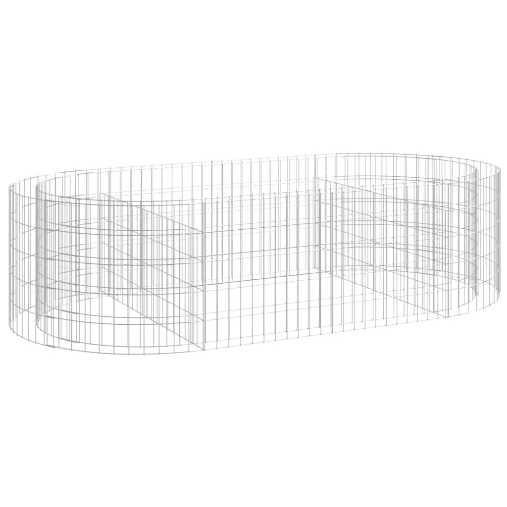 Gabion plantenbak verhoogd 200x100x50 cm gegalvaniseerd ijzer is nu te koop bij PeponiXL, paradijselijk wonen!