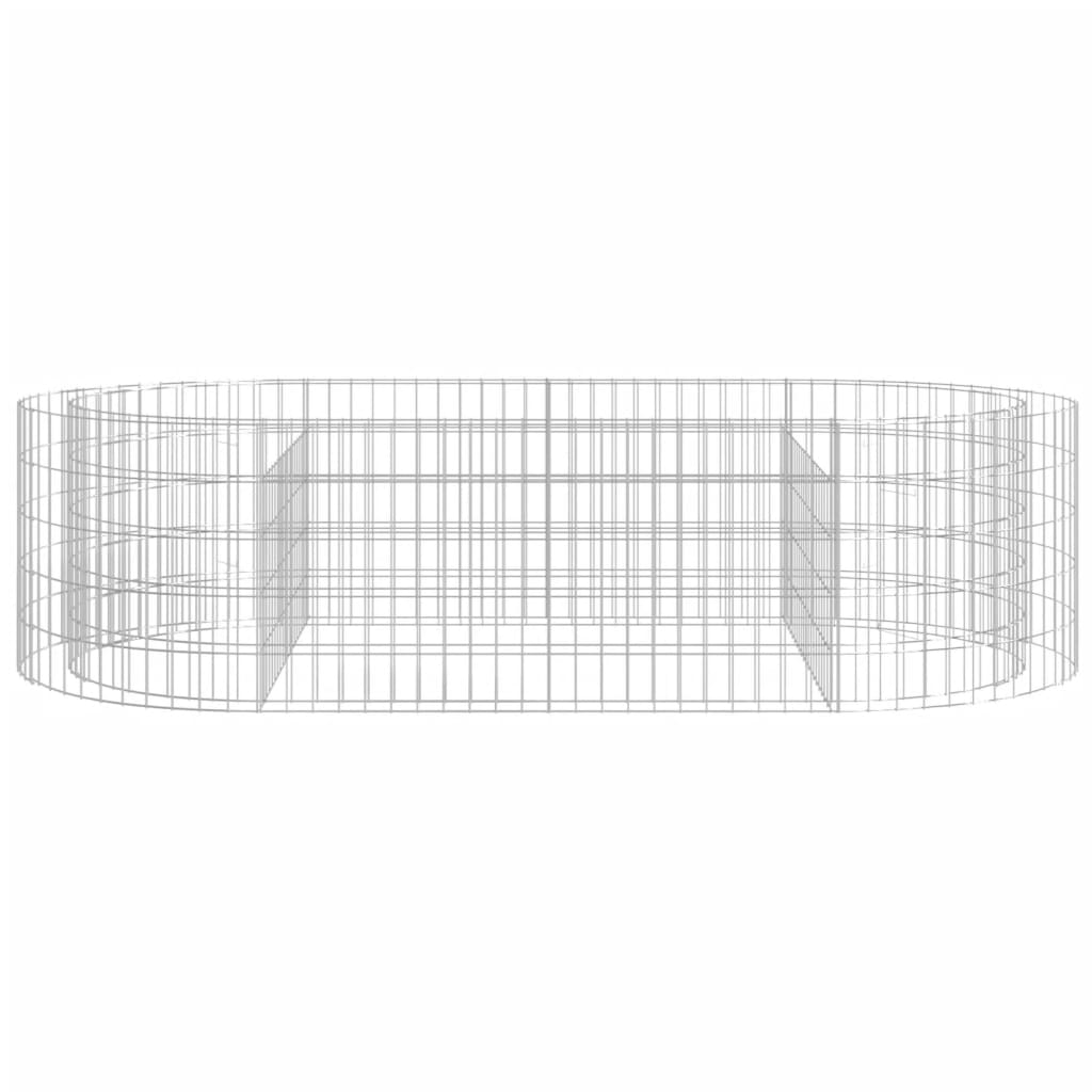 Gabion plantenbak verhoogd 200x100x50 cm gegalvaniseerd ijzer is nu te koop bij PeponiXL, paradijselijk wonen!