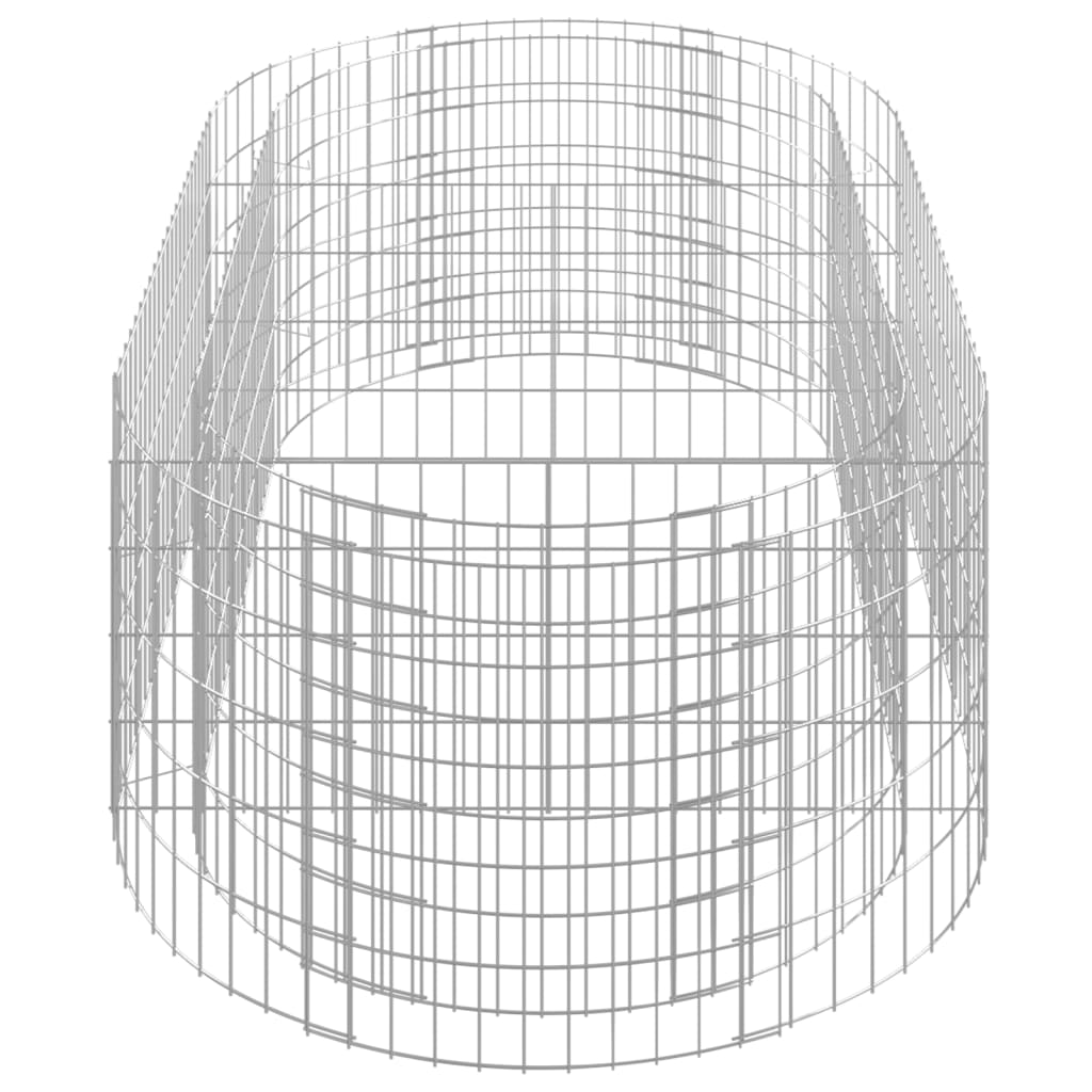 Gabion plantenbak verhoogd 200x100x50 cm gegalvaniseerd ijzer is nu te koop bij PeponiXL, paradijselijk wonen!