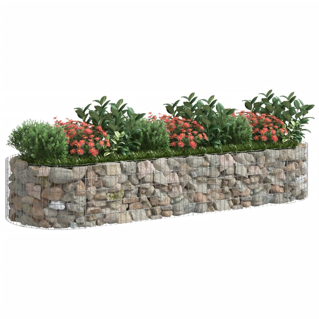 Gabion plantenbak verhoogd 300x100x50 cm gegalvaniseerd ijzer is nu te koop bij PeponiXL, paradijselijk wonen!