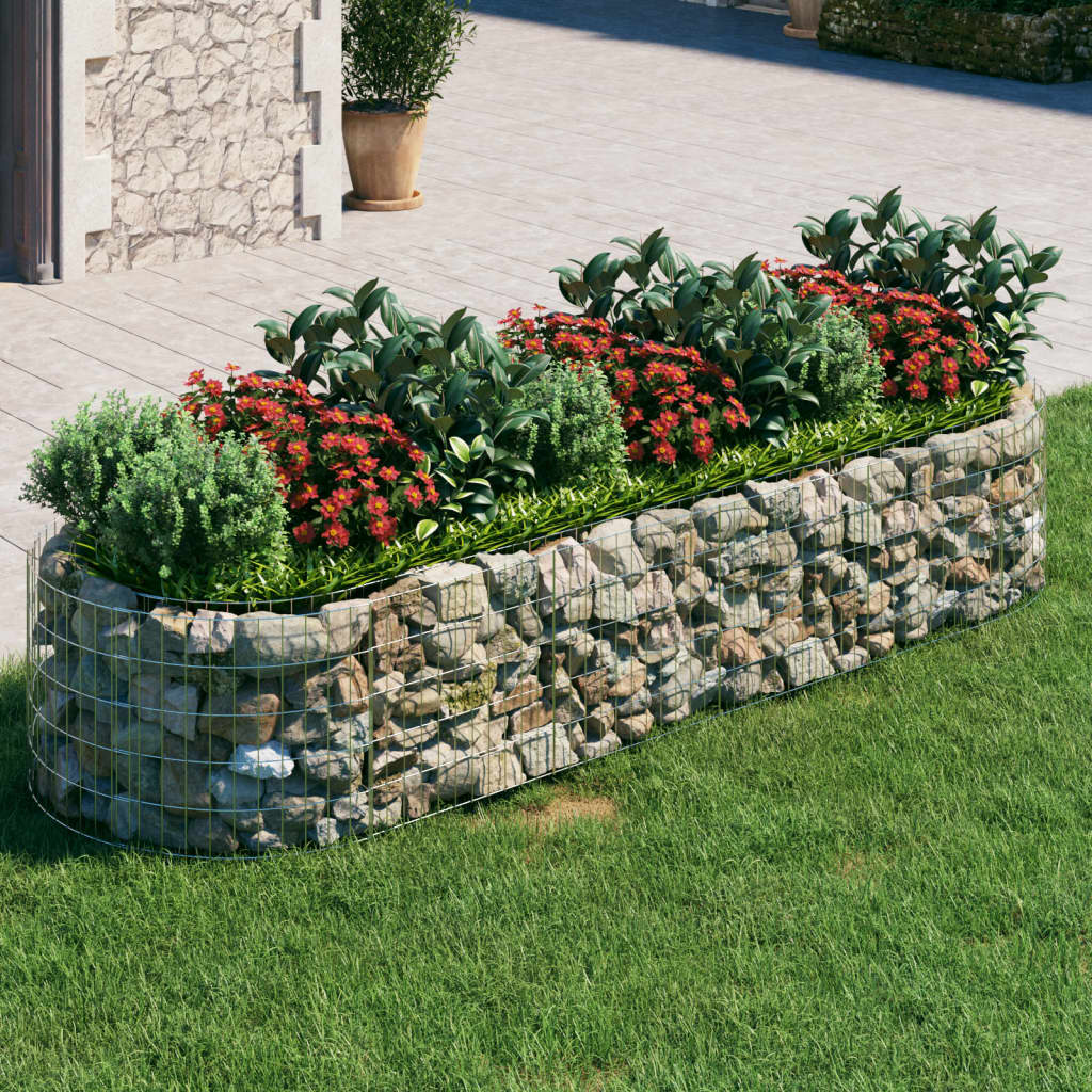 Gabion plantenbak verhoogd 300x100x50 cm gegalvaniseerd ijzer is nu te koop bij PeponiXL, paradijselijk wonen!