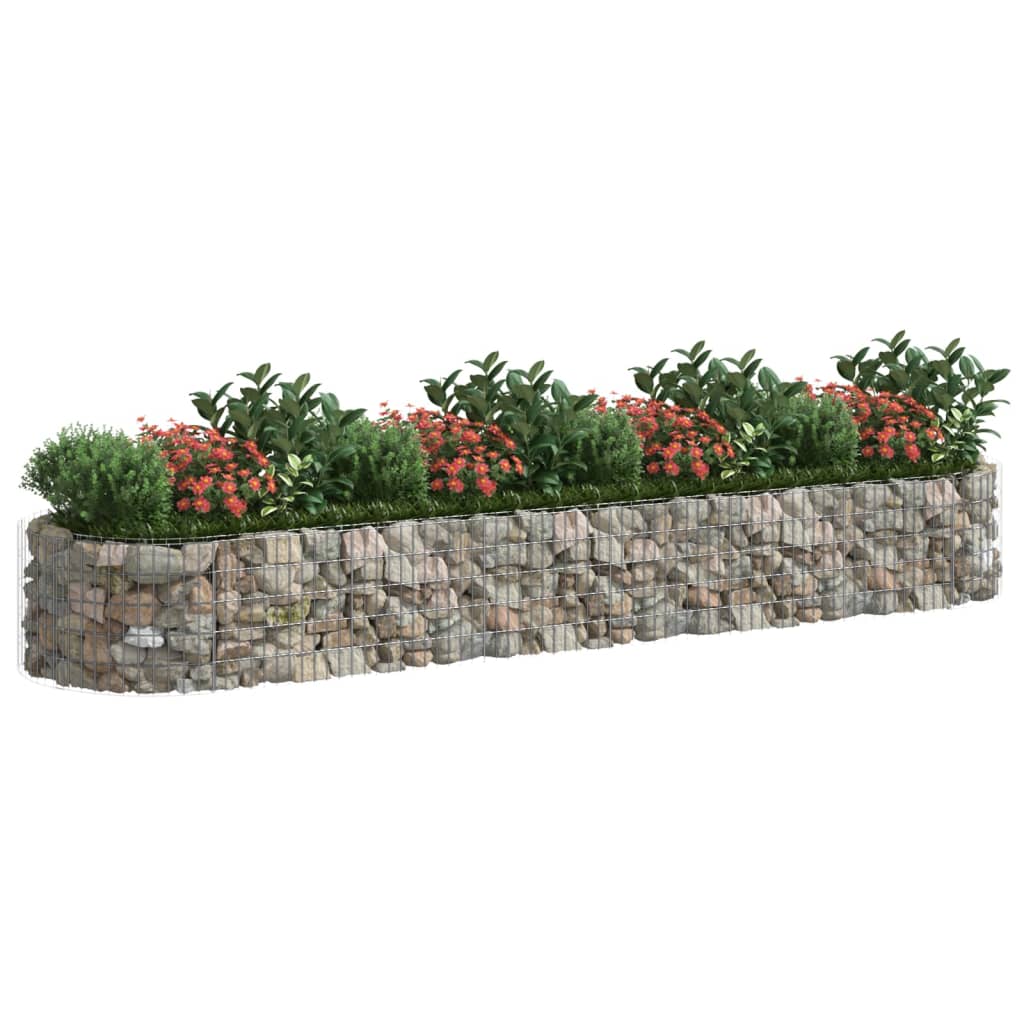 Gabion plantenbak verhoogd 400x100x50 cm gegalvaniseerd ijzer is nu te koop bij PeponiXL, paradijselijk wonen!