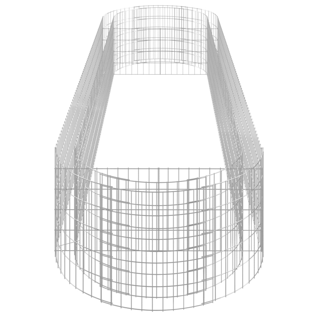Gabion plantenbak verhoogd 400x100x50 cm gegalvaniseerd ijzer is nu te koop bij PeponiXL, paradijselijk wonen!