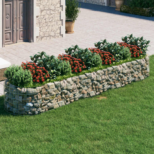 Gabion plantenbak verhoogd 400x100x50 cm gegalvaniseerd ijzer is nu te koop bij PeponiXL, paradijselijk wonen!