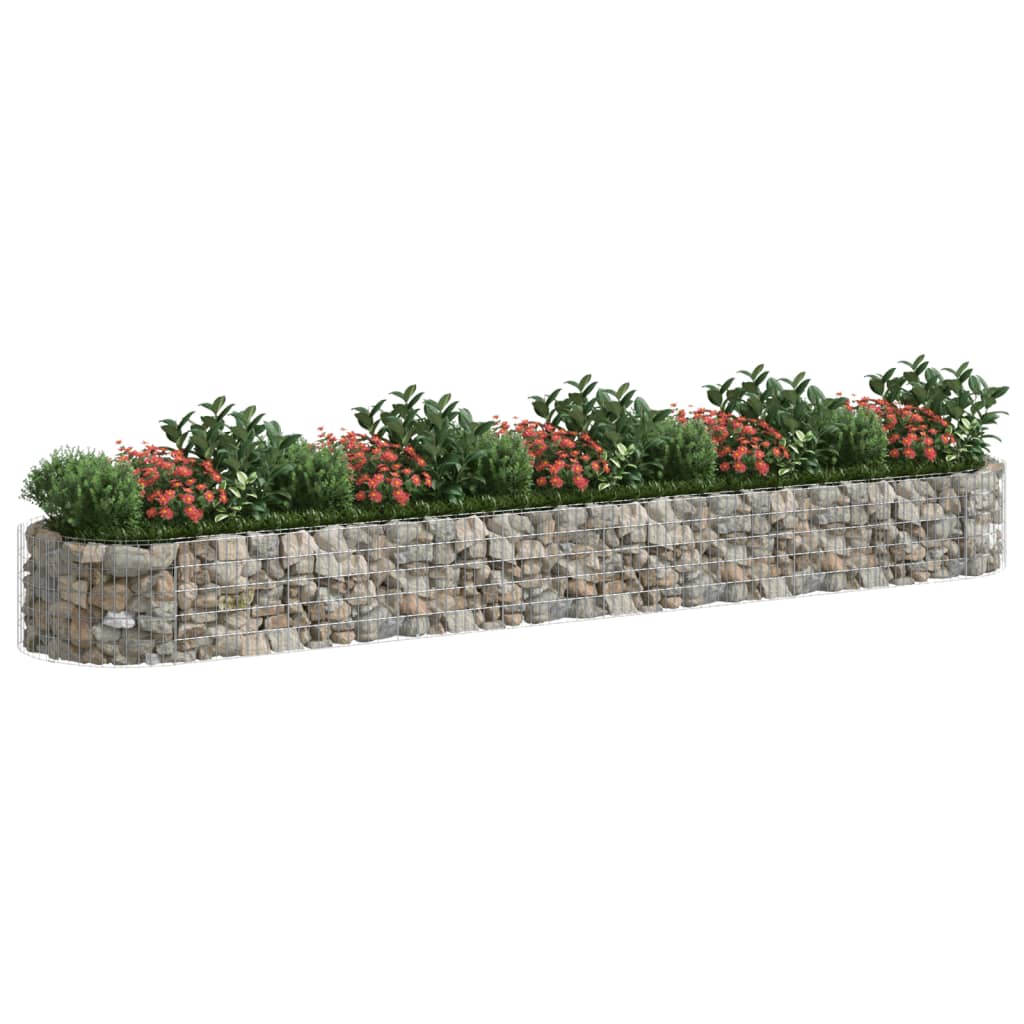 Gabion plantenbak verhoogd 500x100x50 cm gegalvaniseerd ijzer is nu te koop bij PeponiXL, paradijselijk wonen!
