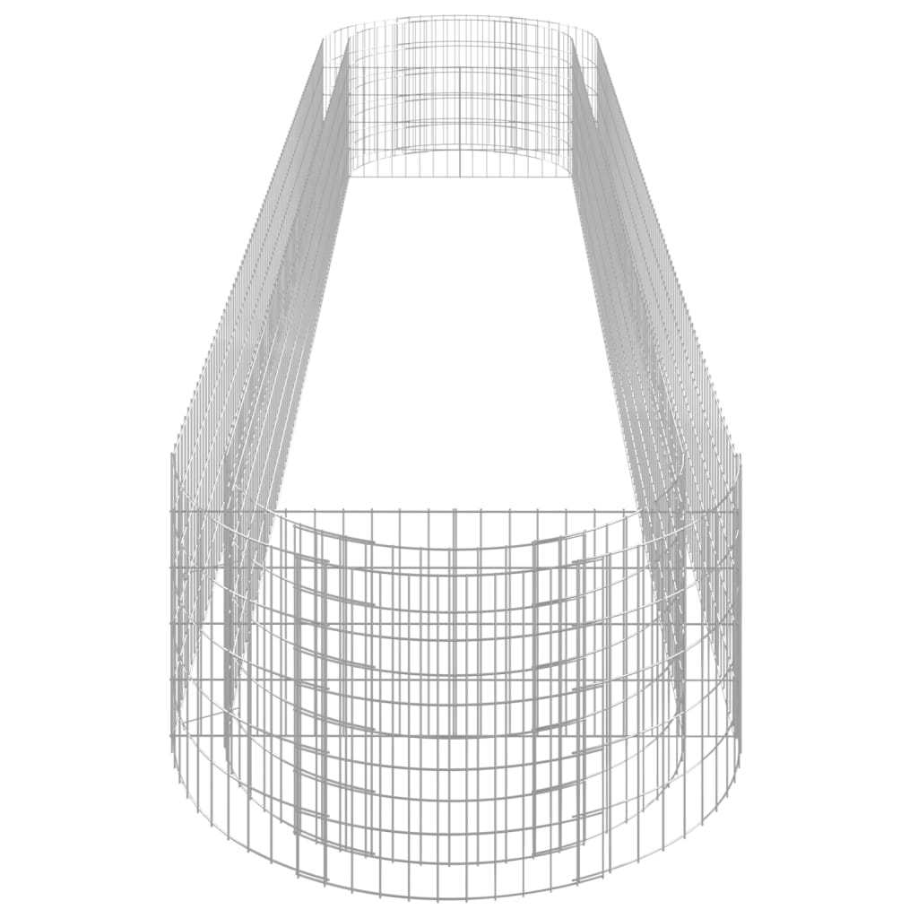 Gabion plantenbak verhoogd 500x100x50 cm gegalvaniseerd ijzer is nu te koop bij PeponiXL, paradijselijk wonen!