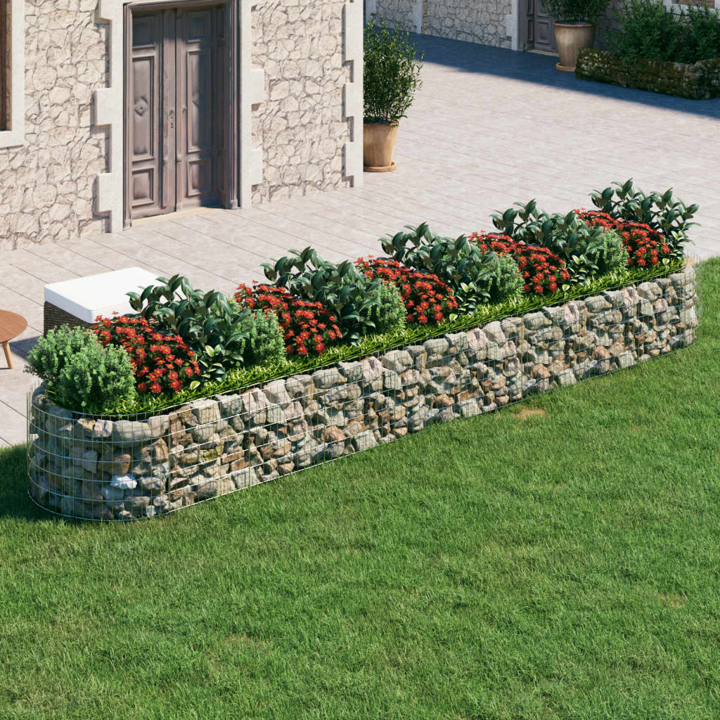 Gabion plantenbak verhoogd 500x100x50 cm gegalvaniseerd ijzer is nu te koop bij PeponiXL, paradijselijk wonen!