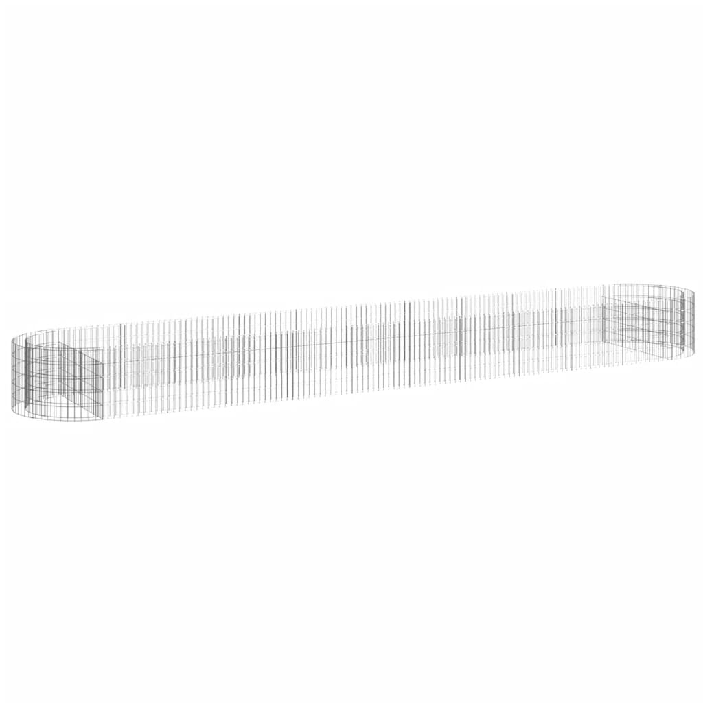 Gabion plantenbak verhoogd 600x100x50 cm gegalvaniseerd ijzer is nu te koop bij PeponiXL, paradijselijk wonen!